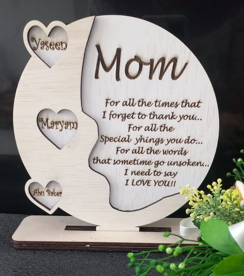 Personalised Plaque for Mother - OrderCrafts